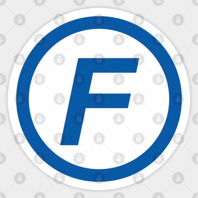 Fantastic 4 Logo F Sticker by Merchsides